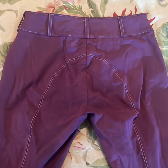 THE TAILORED SPORTMAN English Riding Pant Size 24 Equestrian Flat Front Leather - Picture 14 of 16